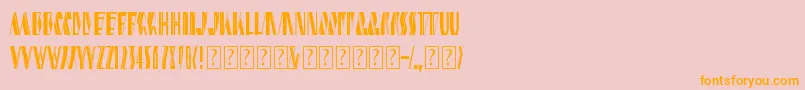 shardikka 2 Font – Orange Fonts on Pink Background