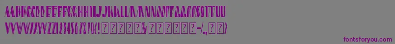 shardikka 2 Font – Purple Fonts on Gray Background