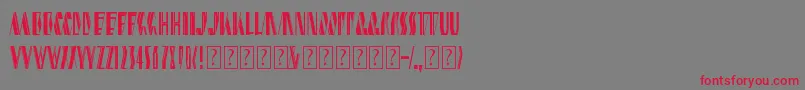 shardikka 2 Font – Red Fonts on Gray Background