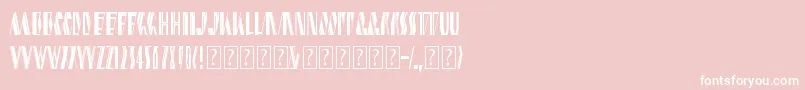 shardikka 2-Schriftart – Weiße Schriften auf rosa Hintergrund