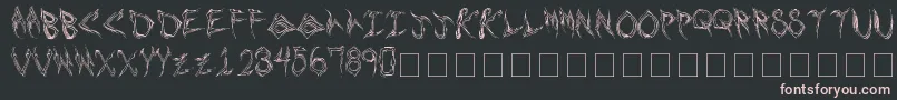 More about shards Font shards Font – Pink Fonts on Black Background