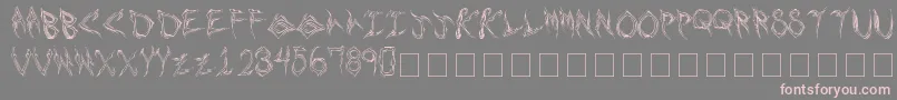 More about shards Font shards Font – Pink Fonts on Gray Background