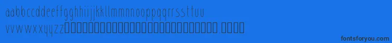sharik-Schriftart – Schwarze Schriften auf blauem Hintergrund