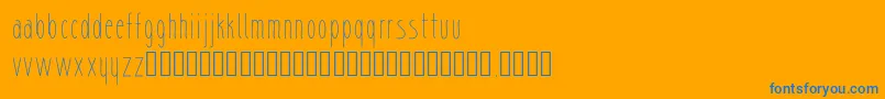 sharik Font – Blue Fonts on Orange Background