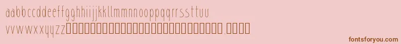 sharik Font – Brown Fonts on Pink Background