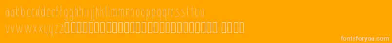 sharik Font – Pink Fonts on Orange Background