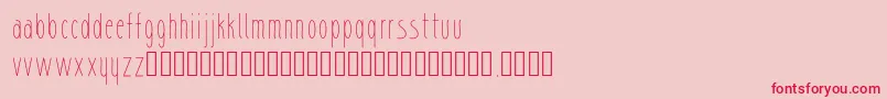 sharik Font – Red Fonts on Pink Background