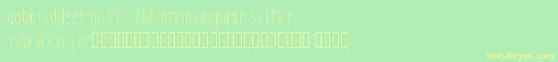 sharik-Schriftart – Gelbe Schriften auf grünem Hintergrund