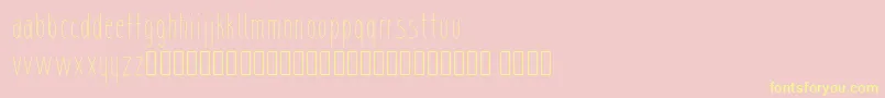 sharik-fontti – keltaiset fontit vaaleanpunaisella taustalla