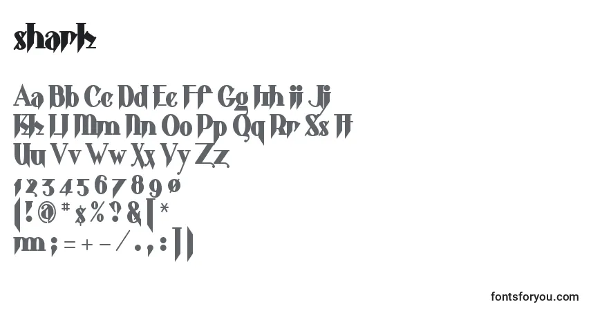 Shark    (140608)フォント–アルファベット、数字、特殊文字