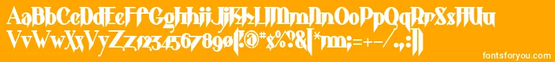 フォントshark    – オレンジの背景に白い文字