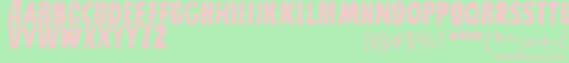 SHARKBOY  lavagirl Font – Pink Fonts on Green Background