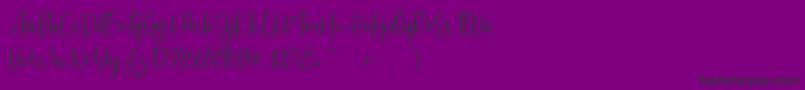 Fonte Sharon Baker DEMO – fontes pretas em um fundo violeta