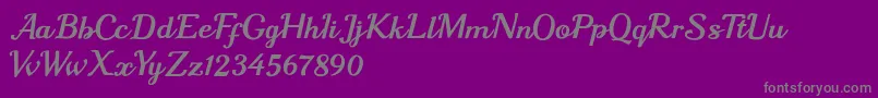 fuente sharon queen – Fuentes Grises Sobre Fondo Morado