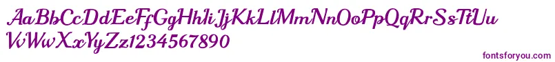 sharon queen Font – Purple Fonts on White Background