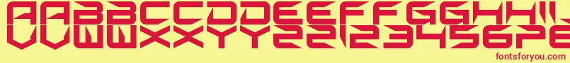 フォントSharp – 赤い文字の黄色い背景
