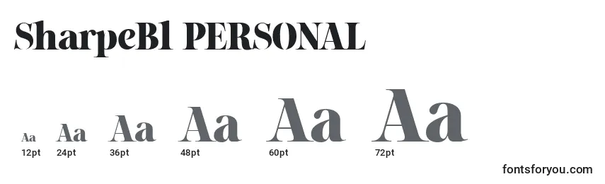 SharpeBl PERSONAL Font Sizes