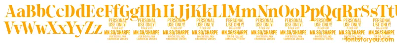 SharpeBo PERSONAL Font – Orange Fonts