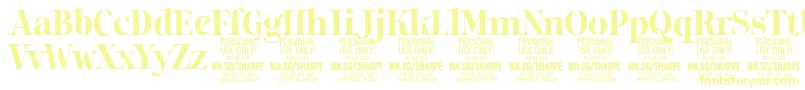 SharpeBo PERSONAL Font – Yellow Fonts