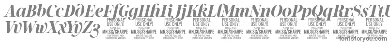 SharpeBoIt PERSONAL Font – Gray Fonts