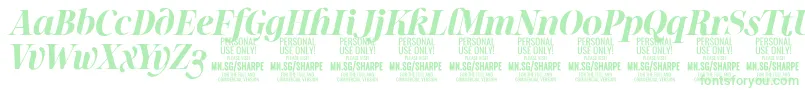 More about SharpeBoIt PERSONAL Font SharpeBoIt PERSONAL Font – Green Fonts