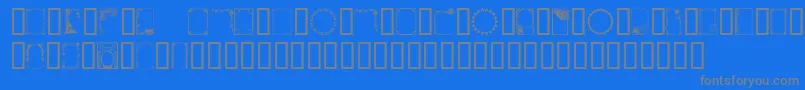 More about Framesandbordersii Font Framesandbordersii Font – Gray Fonts on Blue Background