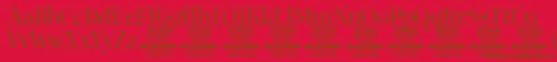 fuente SharpeLi PERSONAL – Fuentes Marrones Sobre Fondo Rojo