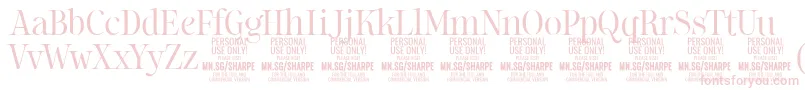 SharpeLi PERSONAL Font – Pink Fonts