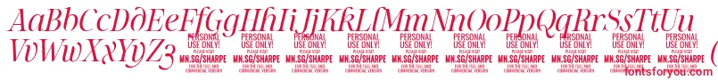 SharpeLiIt PERSONAL Font – Red Fonts