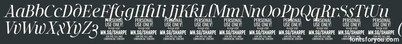 SharpeLiIt PERSONAL Font – White Fonts