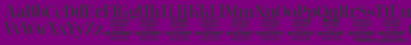 SharpeMe PERSONAL Font – Black Fonts on Purple Background