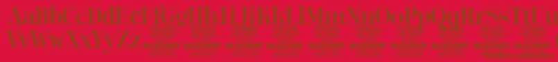 SharpeMe PERSONAL Font – Brown Fonts on Red Background