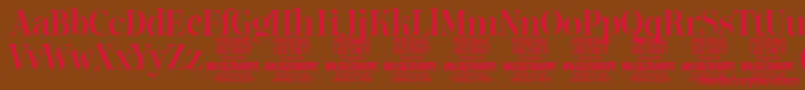 SharpeMe PERSONAL Font – Red Fonts on Brown Background