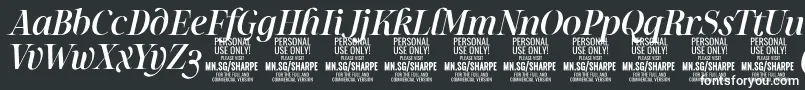 SharpeMeIt PERSONAL Font – White Fonts