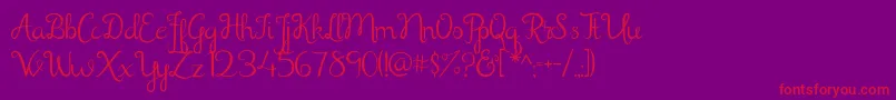 Подробнее о шрифте Shathika Шрифт Shathika – красные шрифты на фиолетовом фоне