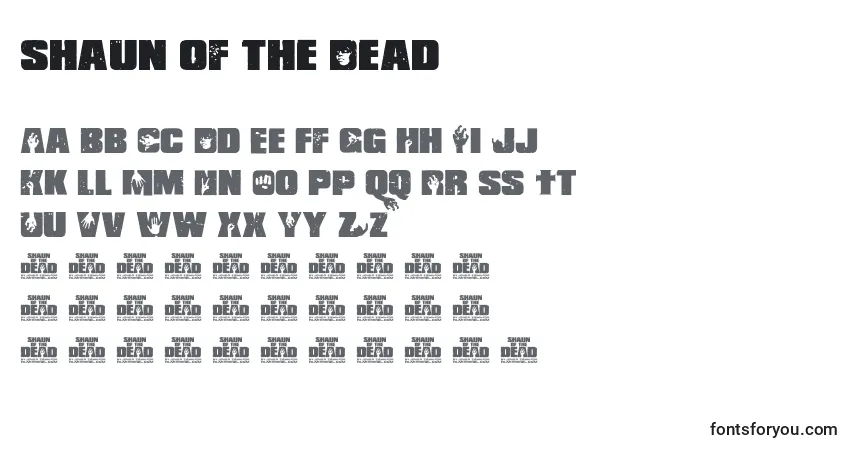 Shaun of the Dead Font – alphabet, numbers, special characters