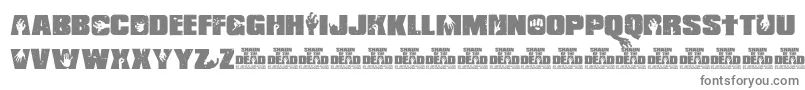fuente Shaun of the Dead – Fuentes Grises Sobre Fondo Blanco