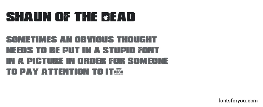 Шрифт Shaun of the Dead