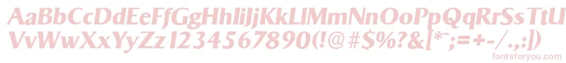 SigvarserialXboldItalic Font – Pink Fonts on White Background