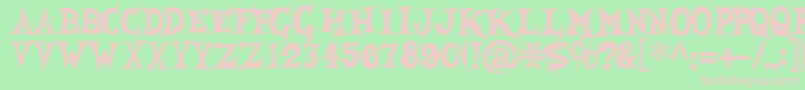 She Creature Font – Pink Fonts on Green Background