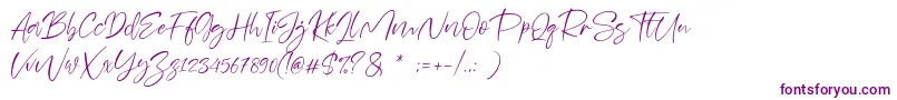 Sheenaz-Schriftart – Violette Schriften