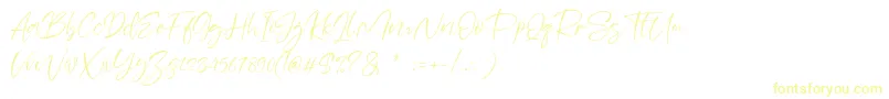 Sheenaz-Schriftart – Gelbe Schriften