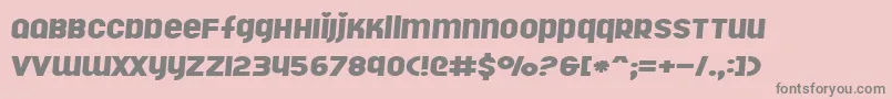 Rollergi Font – Gray Fonts on Pink Background