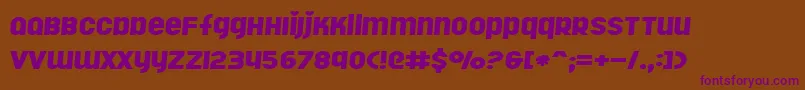 Rollergi Font – Purple Fonts on Brown Background