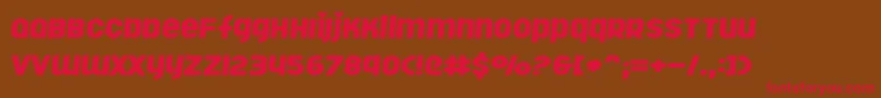 Rollergi Font – Red Fonts on Brown Background