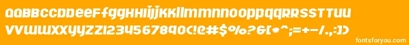 Rollergi Font – White Fonts on Orange Background