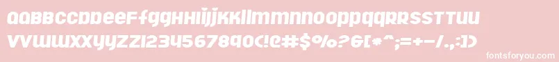 Rollergi Font – White Fonts on Pink Background