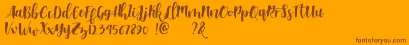 Saiba mais sobre a fonte Shella clean dafont Fonte Shella clean dafont – fontes marrons em um fundo laranja