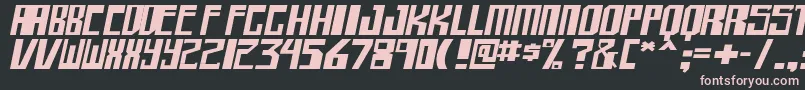 shellhead bold itallic Font – Pink Fonts on Black Background