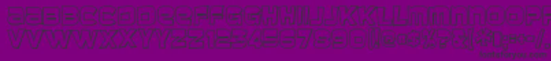 BaveusethreedRegular Font – Black Fonts on Purple Background